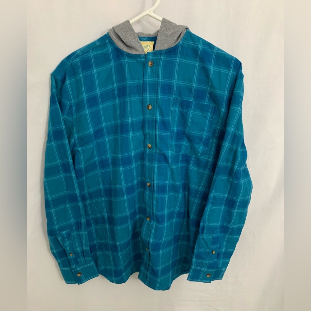Thereabouts Mens Hooded Long Sleeve Shirt Size XL